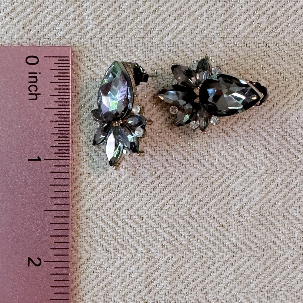 3 Pair of Earrings Dark Moody Collection Black & Hematite Bundle Filigree Gypsy - Picture 7 of 14